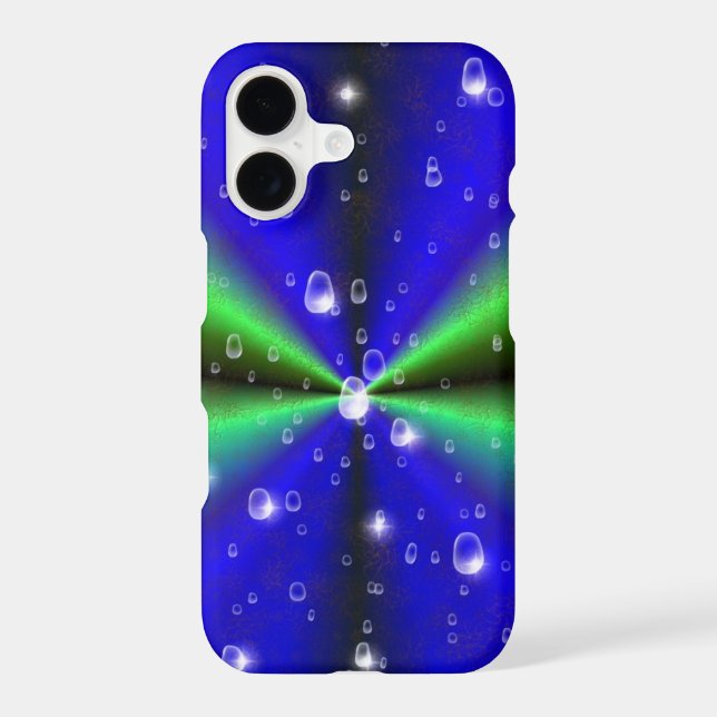 Blue Green Rainbow in Elephant Skin Leather Optik (Back)