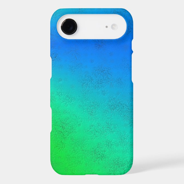 Blue Green Rainbow in Elephant Skin Leather Optik (Back)