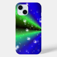 Blue Green Rainbow in Elephant Skin Leather Optik