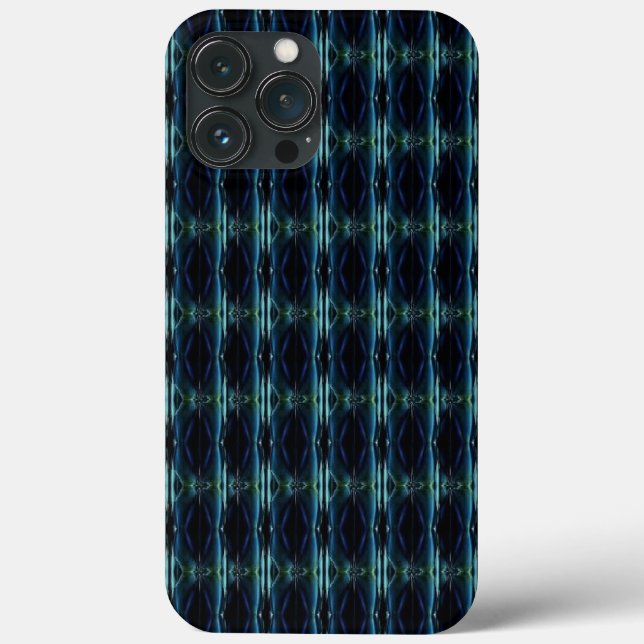 Blue Green Rainbow Stars , Artdeco Pattern Case-Mate iPhone Case (Back)