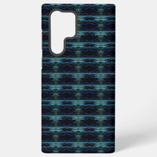 Blue Green Rainbow Stars , Artdeco Pattern Samsung Galaxy Case