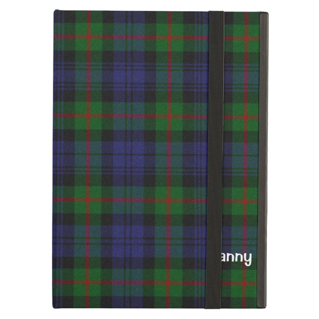 Blue, Green, & Red Murray Tartan Plaid Custom iPad Air Case (Front Closed)