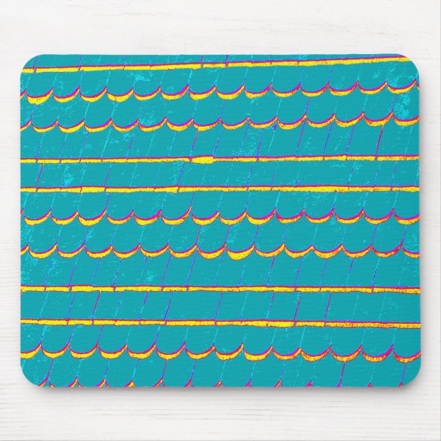blue-green siding shingles mouse pad (Front)