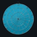 Blue-green (solid colour)  dartboard<br><div class="desc">Blue-green (solid colour)</div>