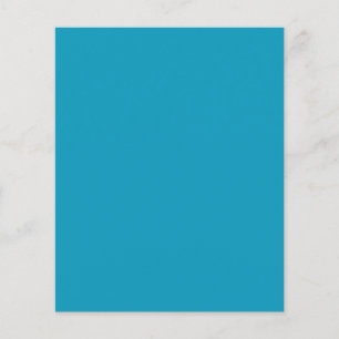Blue-green (solid colour)  flyer