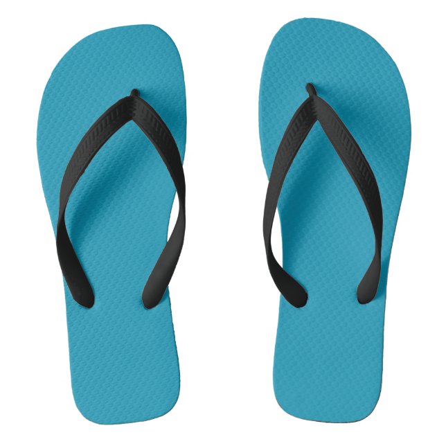 Blue-green (solid colour)  jandals (Footbed)