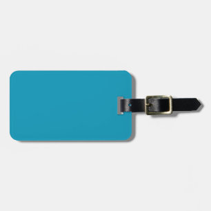 Blue-green (solid colour) luggage tag