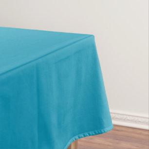 Blue-green (solid colour) tablecloth