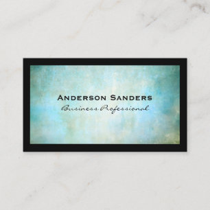 Blue Green Texture Background   Border Business Card