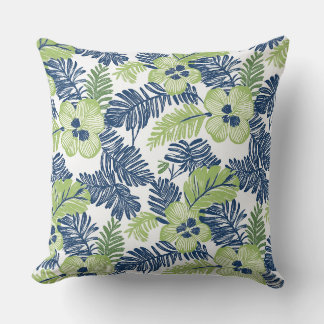 Blue & Green Throw Pillow