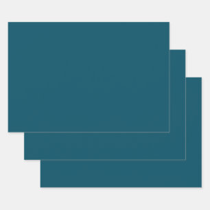Blue Green Turquoise Colour  Wrapping Paper Sheet