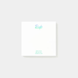 *~* Blue Green & Turquoise Reiki Iridescent Post-it Notes