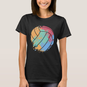 Blue Green Volleyball Ball For Kids Teens T-Shirt