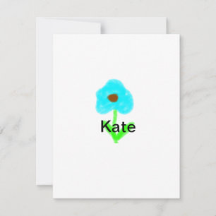 Blue green watercolor add your name text custom