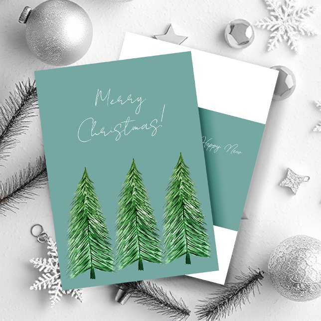 Blue Green Winter Holiday Country Beauty  Invitation (Creator Uploaded)