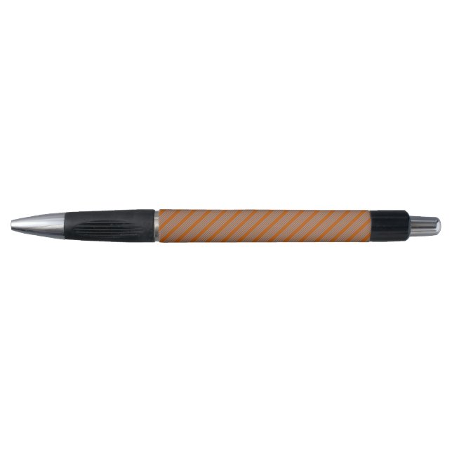 Blue-grey and burnt orange five stripe pattern (Front)