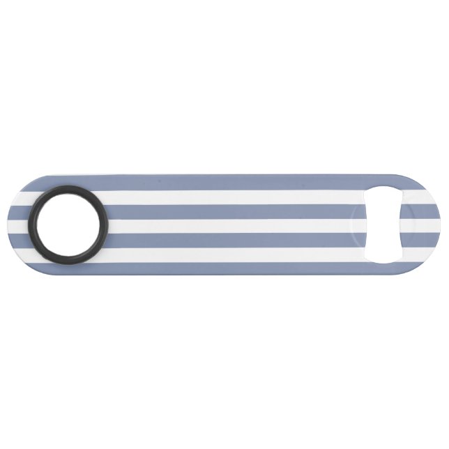 Blue grey and white candy stripes (Back Horizontal)