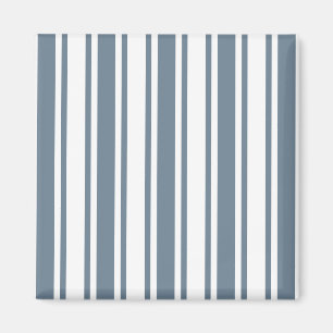 Blue-grey and white candy stripes magnet