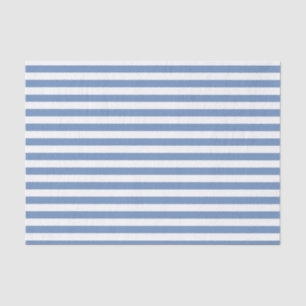 Blue/Grey and White Stripes Tissue Paper