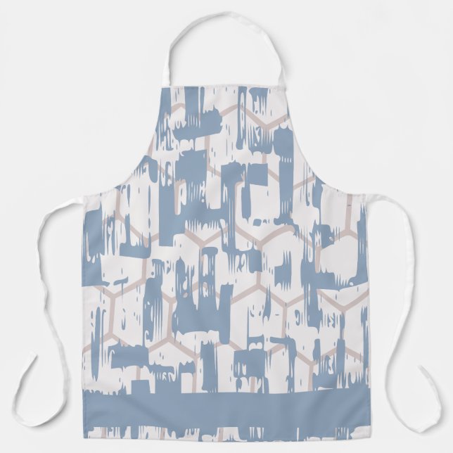 Blue Grey  Apron (Front)