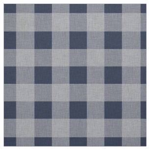 Blue Grey Checked Pattern   Lumberjack Plaid Fabric