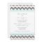 Blue Grey Chevron Engagement Party Invitations