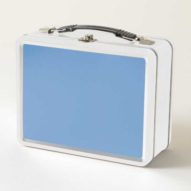 Blue-grey (Crayola) (solid colour)  Metal Lunch Box (Front)