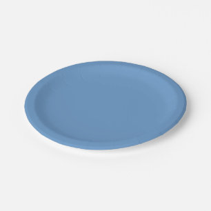 Blue-grey (Crayola) (solid colour) Paper Plate