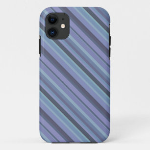 Blue-grey diagonal stripes Case-Mate iPhone case