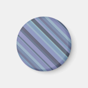 Blue-grey diagonal stripes magnet