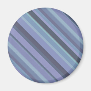 Blue-grey diagonal stripes magnet
