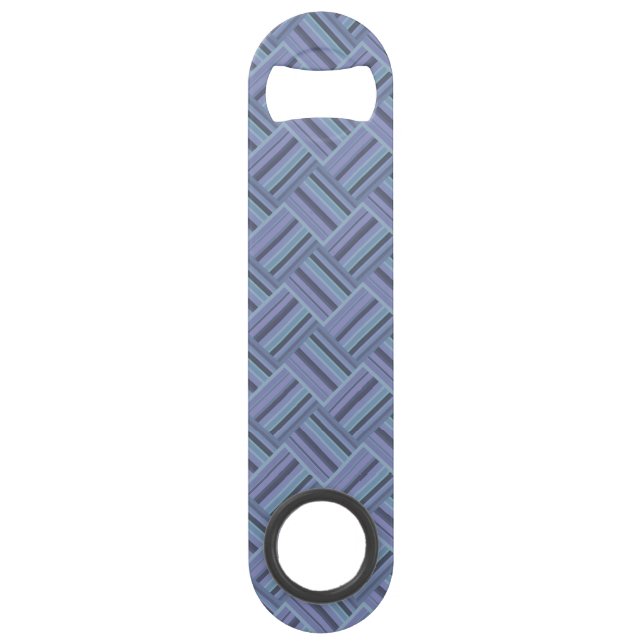 Blue-grey diagonal stripes weave pattern (Front)
