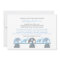 Blue Grey Elephant Baby Shower Invitations