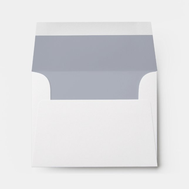 Blue Grey Envelope for Matching Stationery Set (Back (Bottom))