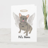 Blue Grey Frenchie Sympathy Memorial
