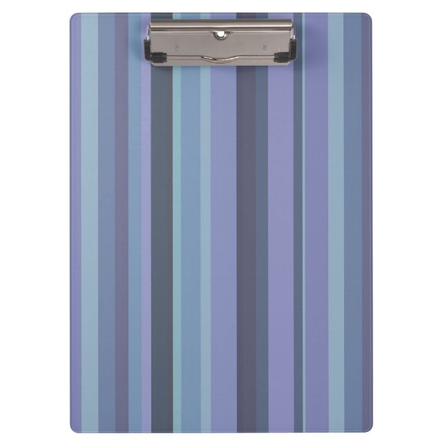 Blue-grey horizontal stripes clipboard (Front)