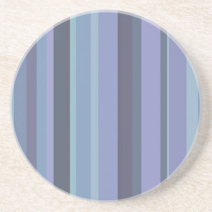 Blue-grey horizontal stripes coaster