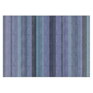 Blue-grey horizontal stripes cutting board