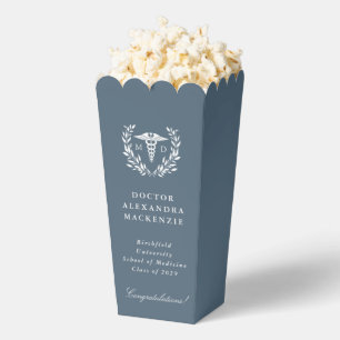 Blue-Grey MD Caduceus Graduation Favour Box