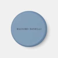 Blue Grey Minimalist Plain Legible Modern