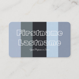 Blue grey shades colour palette calligraphy QR-Cod Business Card
