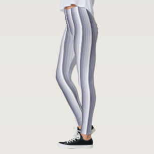 Blue grey shadow stripes leggings
