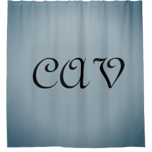 Blue Grey   Shower Curtain