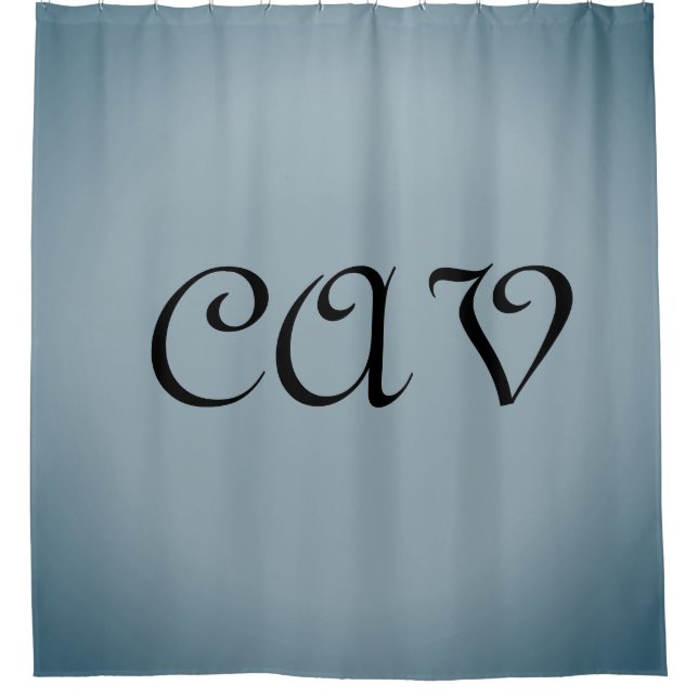 Blue Grey   Shower Curtain (Front)