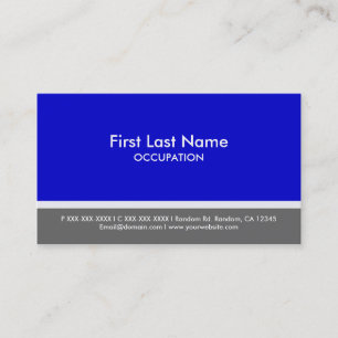 Blue grey stripe custom business cards