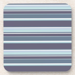 Blue-grey stripes coaster