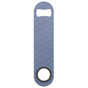Blue-grey stripes double weave pattern