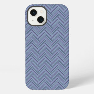Blue-grey stripes double weave pattern Case-Mate i iPhone 13 Case