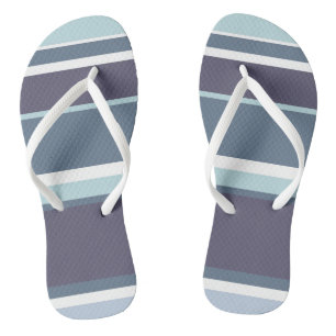 Blue-grey stripes jandals