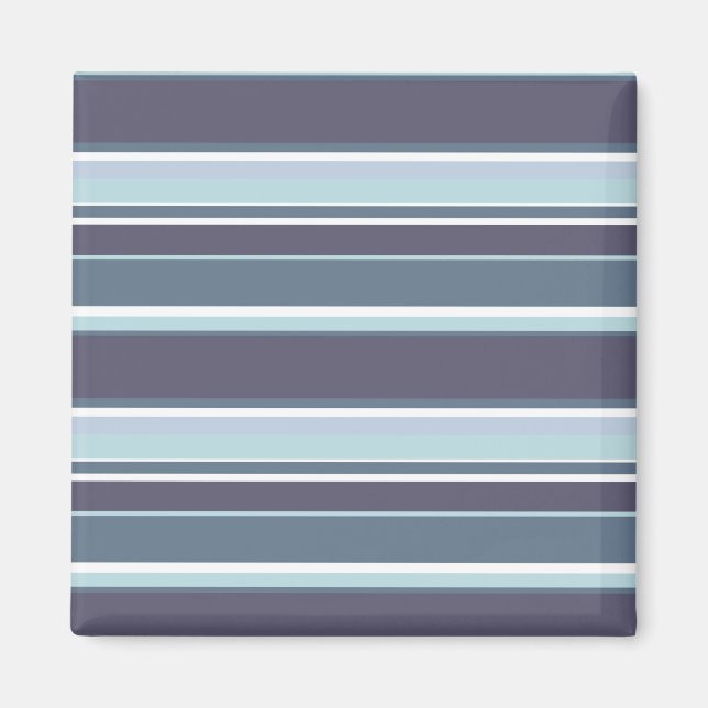 Blue-grey stripes magnet (Front)
